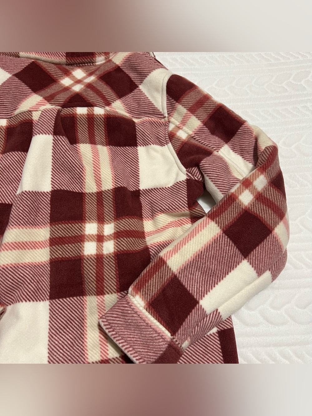 💗 *NEW* Member’s Mark - Girls' Plaid Sherpa-Lined Button-Up Shirt Jacket - Picture 12 of 13